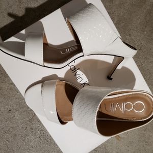 White Calvin Klein Sandals
